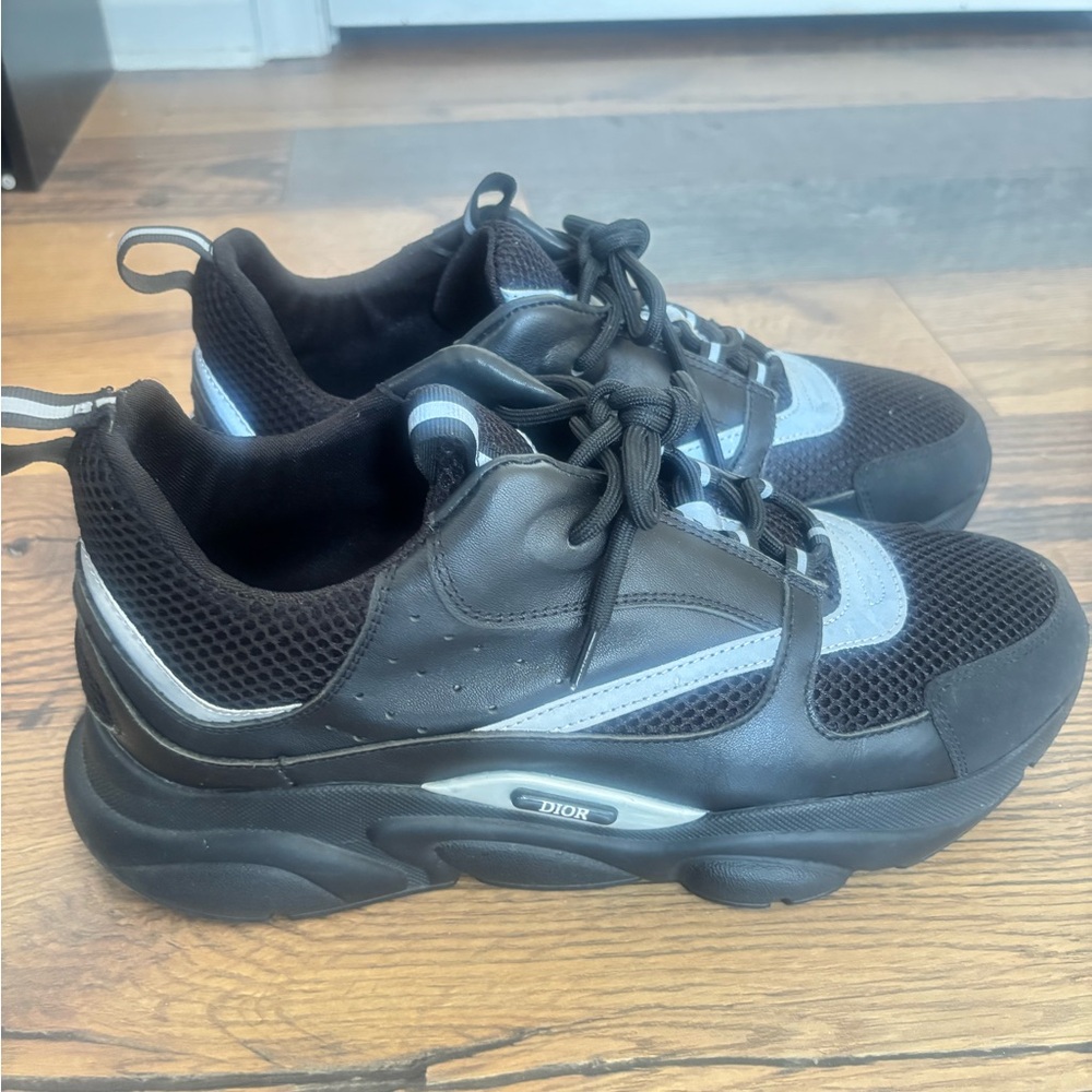 Mens Christian Dior b22 black/grey reflective size 12 - Picture 6 of 8